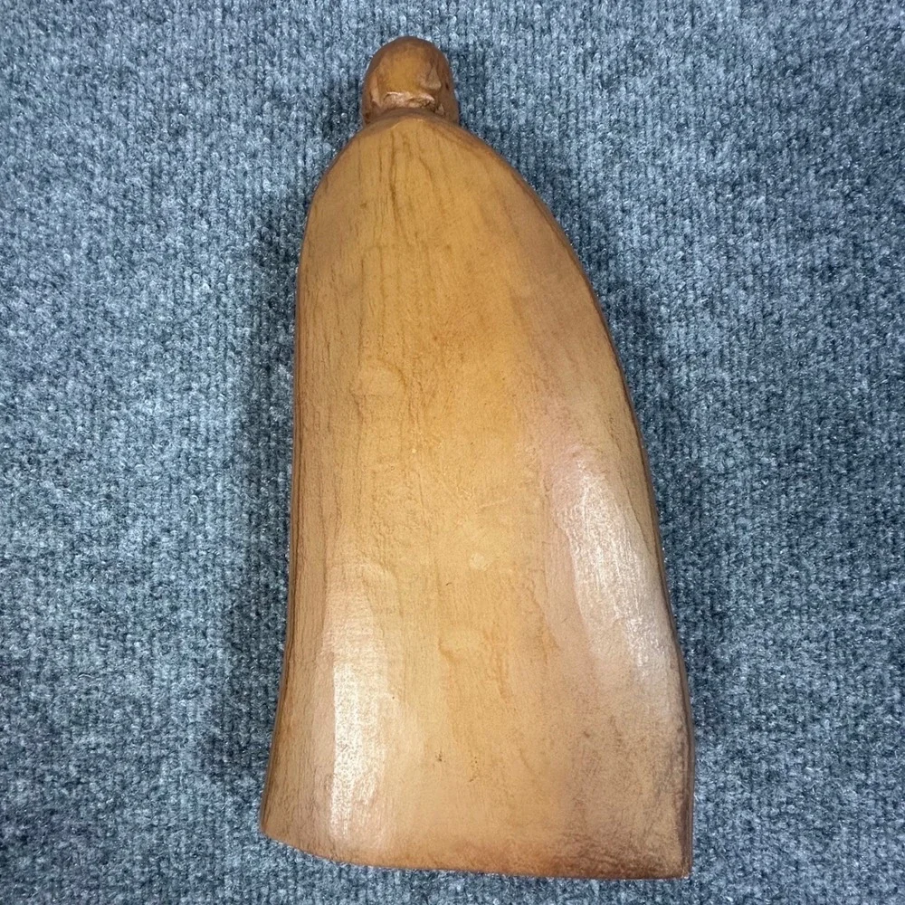 Hand Carved Wood Nativity Holy Family Figurine Sculpture Joseph Mary Jesus 10.5